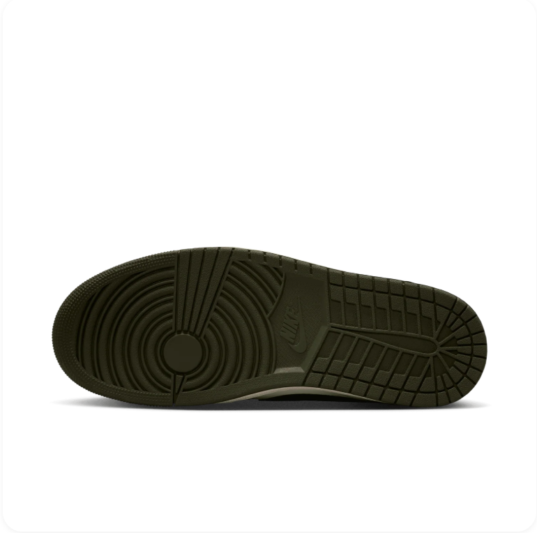 Air Jordan 1 Retro Low OG – Medium Olive/Black/Sail