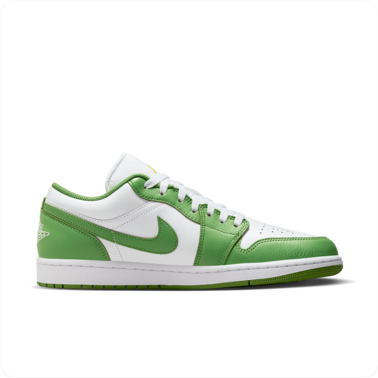 Air Jordan 1 Low – White/Chlorophyll