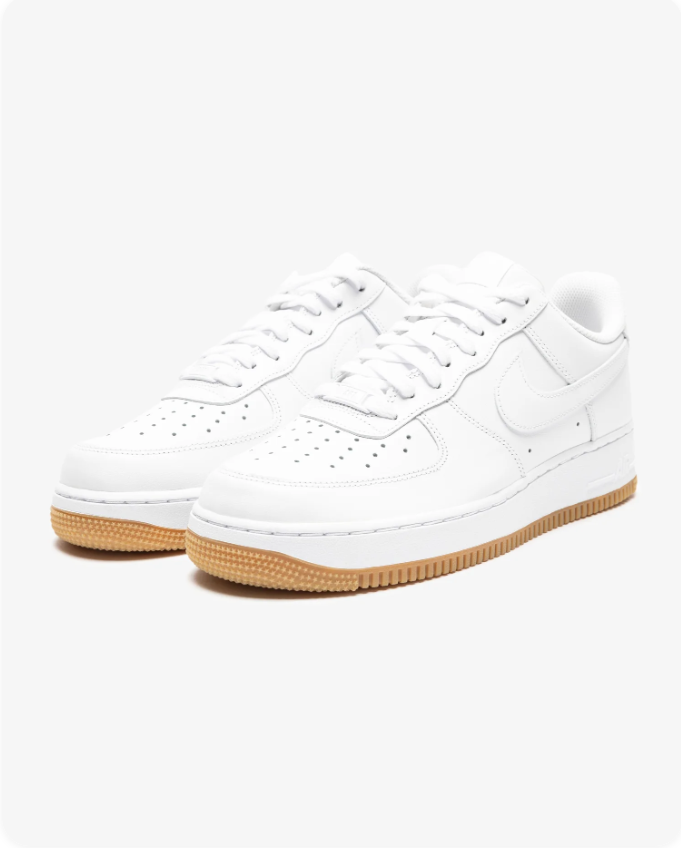 Nike Air Force 1 '07 – White/Gum Light Brown