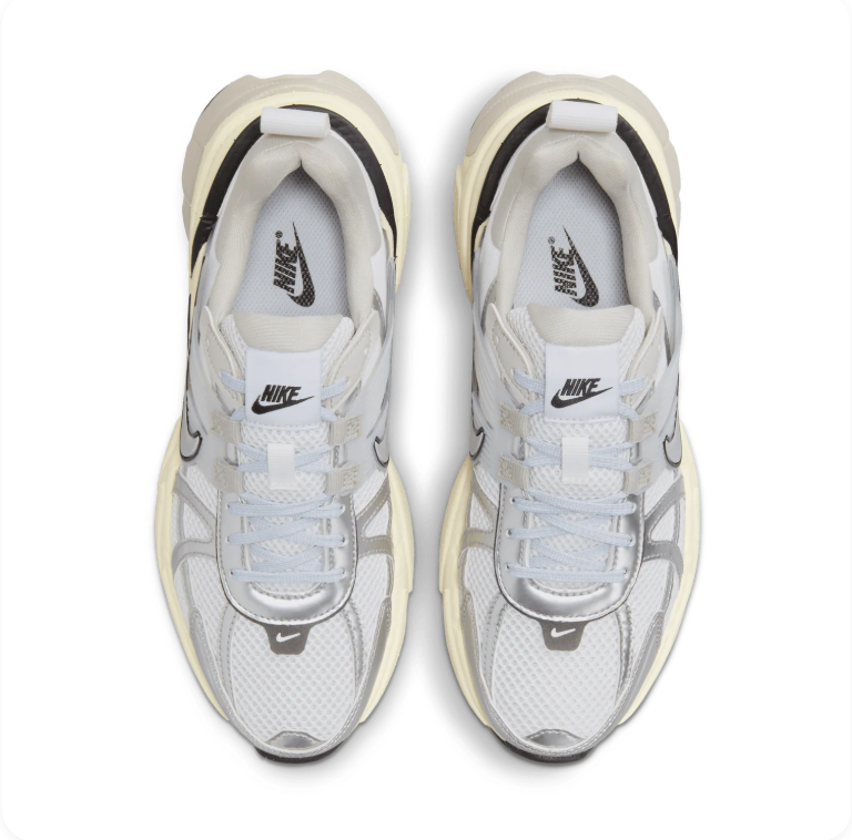 Nike V2K Run – White/Metallic Silver/Sail (Women's)