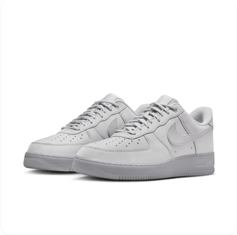 Nike Air Force 1 '07 – White/Wolf Grey (Icy Sole)
