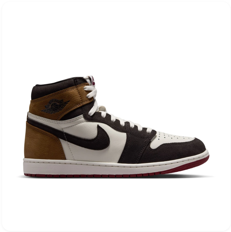Air Jordan 1 Retro High OG – Dark Mocha/White/Wheat/Team Red