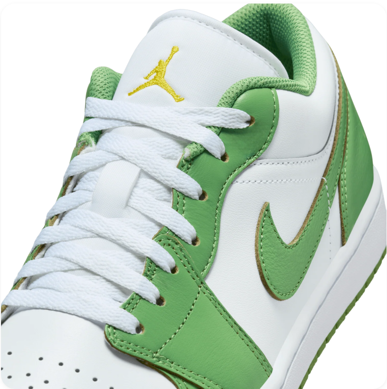 Air Jordan 1 Low – White/Chlorophyll