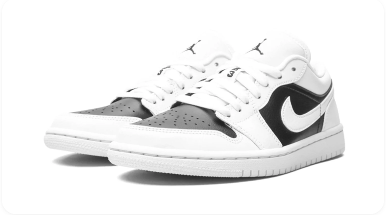 Air Jordan 1 Low – White/Black/Shadow Grey