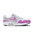 Nike Air Max 1 – White/Fuchsia Dream/Neutral Grey (Women's)