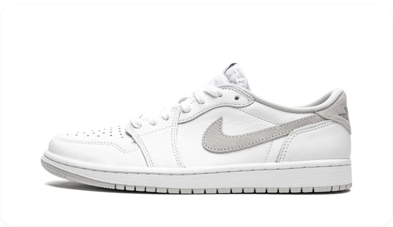 Air Jordan 1 Low OG – White/Neutral Grey