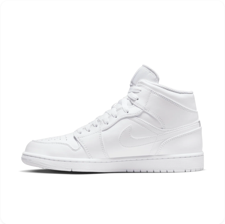 Air Jordan 1 Mid – Triple White