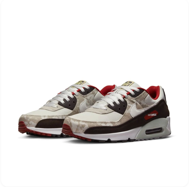 Nike Air Max 90 – Sail/Dark Chocolate/University Red