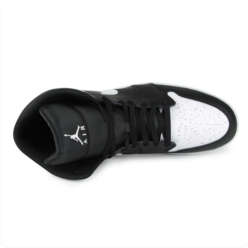 Air Jordan 1 Mid – Black/White Speckle