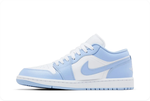 Air Jordan 1 Low – Ice Blue/White/Aluminum