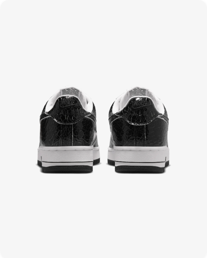 Nike Air Force 1 '07 – White/Black Crocodile Patent Leather