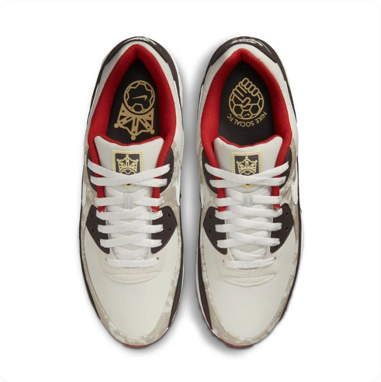Nike Air Max 90 – Sail/Dark Chocolate/University Red