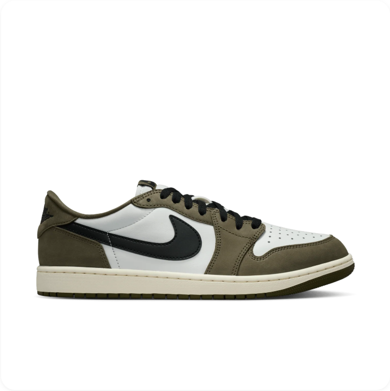 Air Jordan 1 Retro Low OG – Medium Olive/Black/Sail