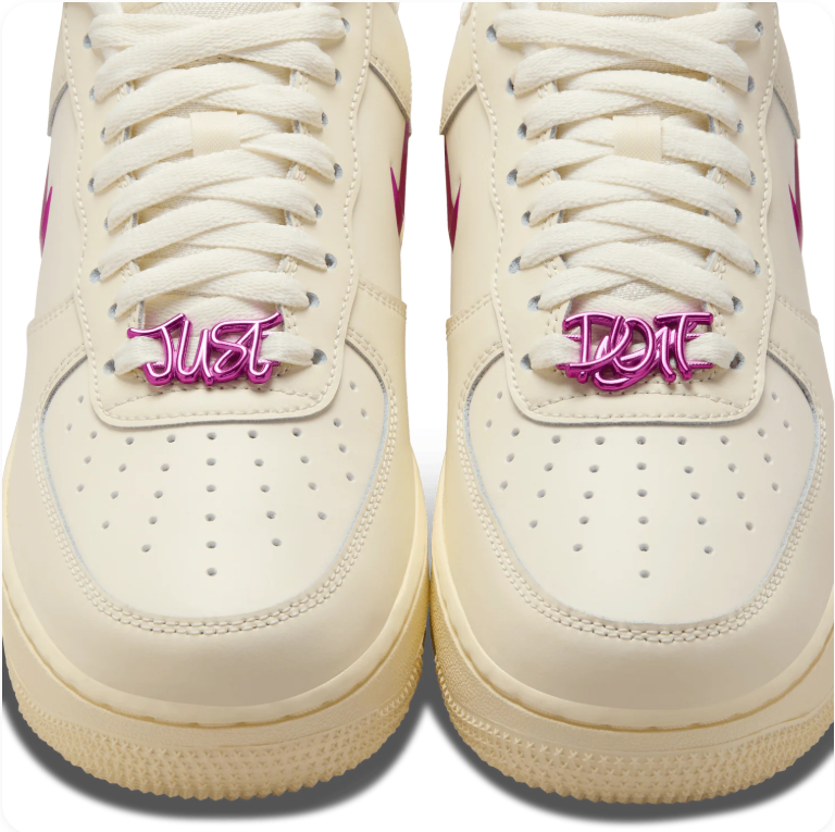 Nike Air Force 1 '07 – Sail/Laser Fuchsia Jewel Swoosh (Women's)