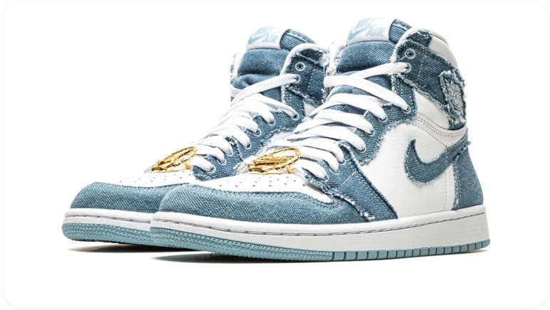 Air Jordan 1 Retro High OG – Denim/White/Gold