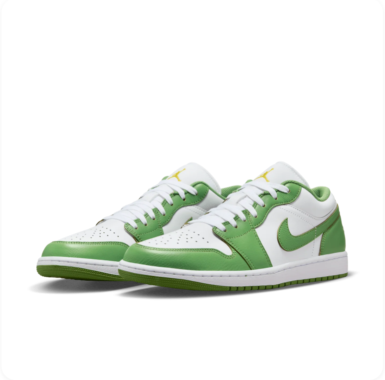 Air Jordan 1 Low – White/Chlorophyll