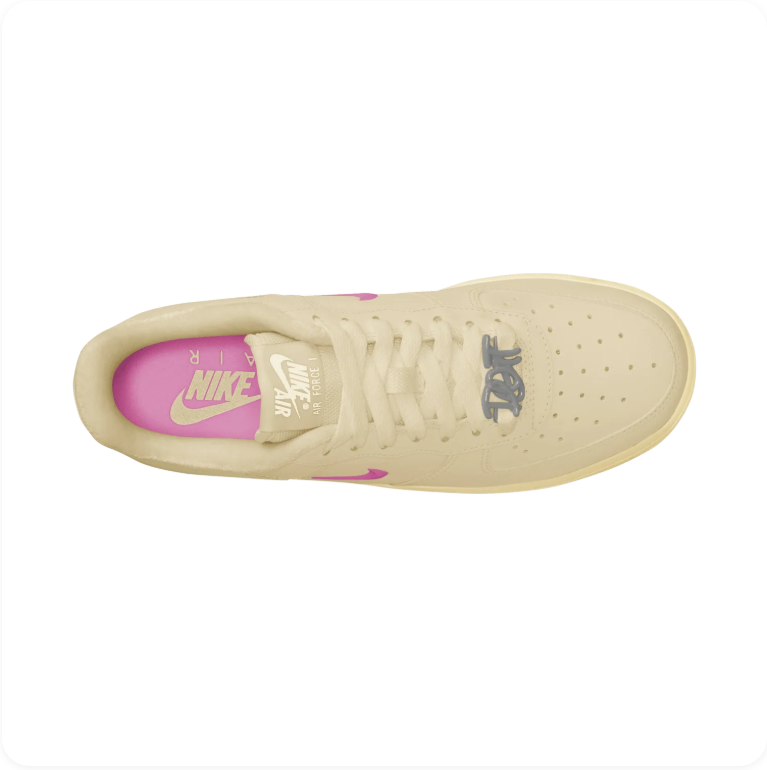 Nike Air Force 1 '07 – Sail/Laser Fuchsia Jewel Swoosh (Women's)