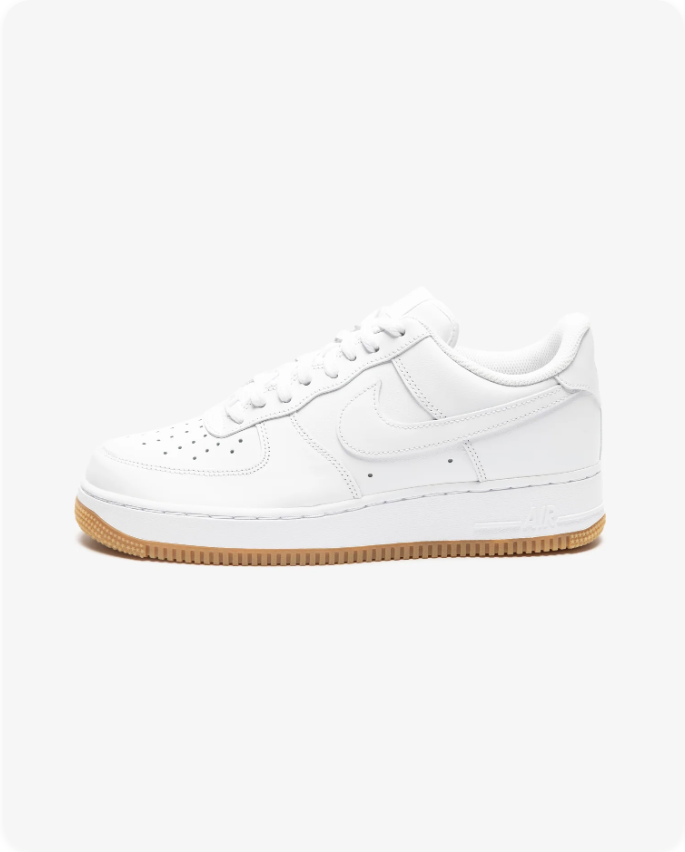 Nike Air Force 1 '07 – White/Gum Light Brown