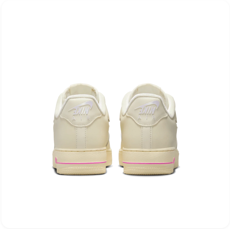 Nike Air Force 1 '07 – Sail/Laser Fuchsia Jewel Swoosh (Women's)