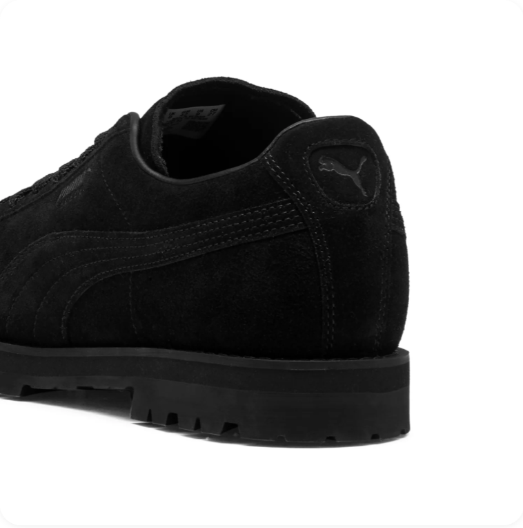 Puma Roma Lug Suede – Triple Black