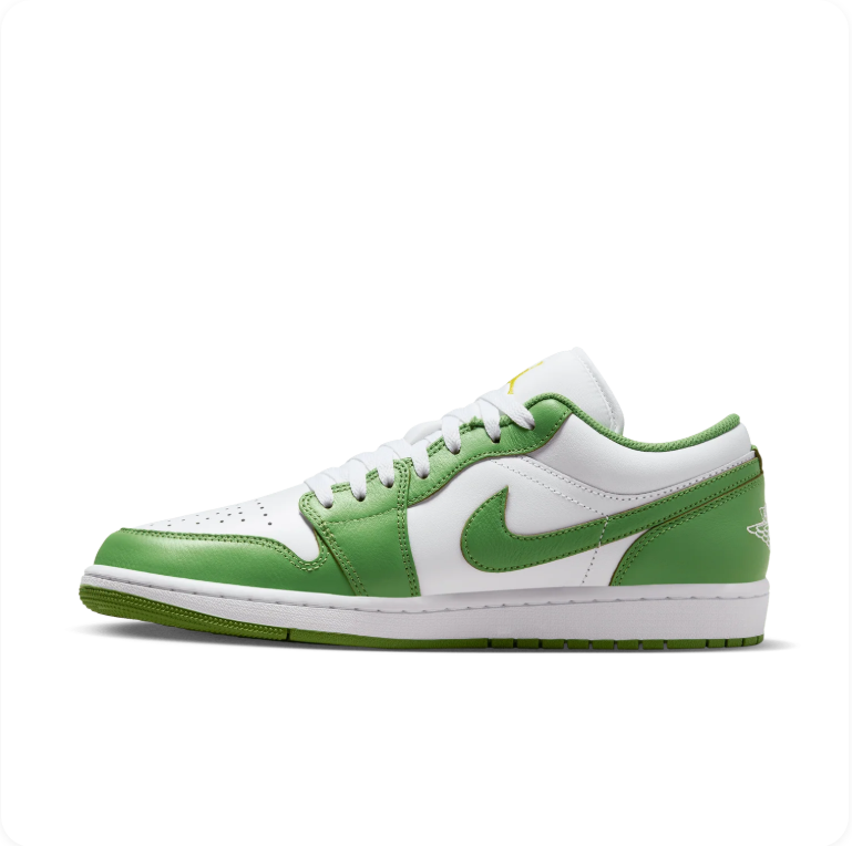 Air Jordan 1 Low – White/Chlorophyll