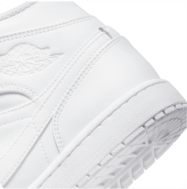 Air Jordan 1 Mid – Triple White