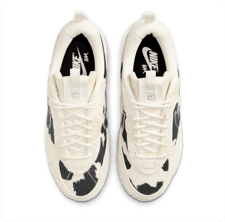 Nike Air Max 90 Futura – Sail/Black Cow Print (Women's)